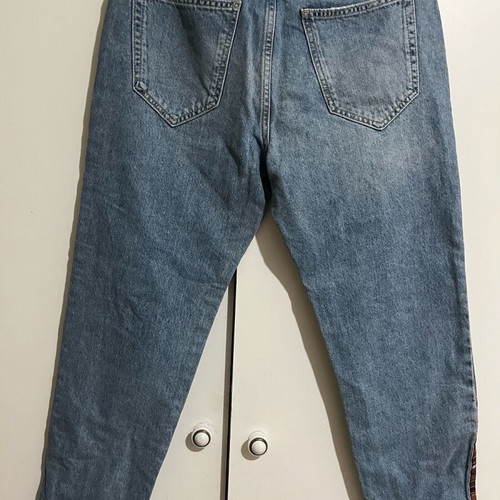 Bershka denim jeans like new with stripes, size S
