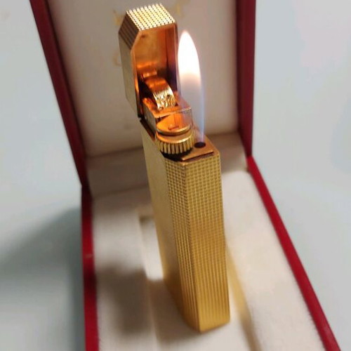 Cartier mod pentagon lighter used with heart box