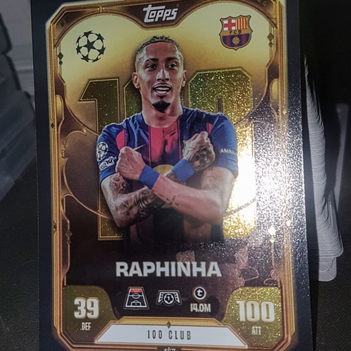 Raphinha 100 Club Topps Match Attax 2026 like new