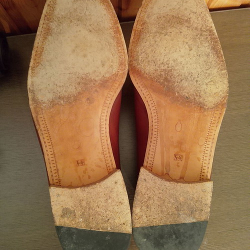 Magnanni Men's Leather Loafers size 44 used, classic tan