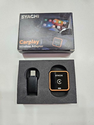 SYACHI 2-σε-1 ασύρματος προσαρμογέας CarPlay και Android Auto USB-A USB-C