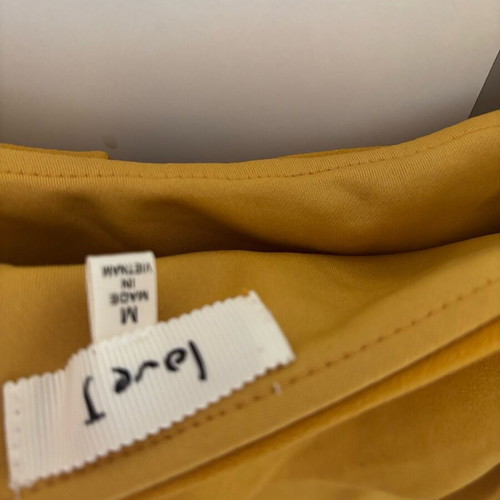 Love J Mustard Blouse Size M Like New