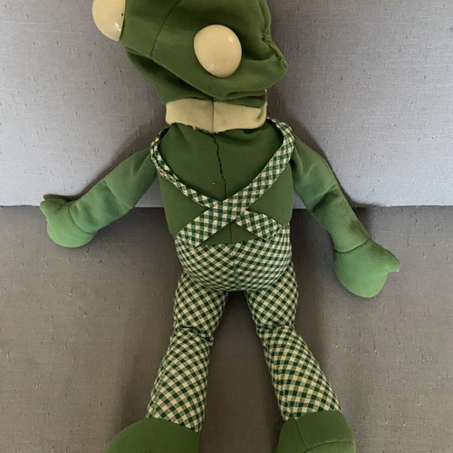 Vintage Kermit the Frog plush toy from early 80s
