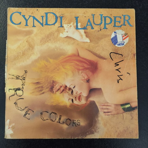 True Colors LP by Cyndi Lauper used, Greek pressing 1986, pop