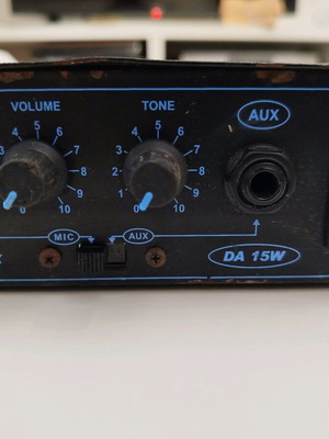 Karaoke sound amplifier 15 watt used, mono