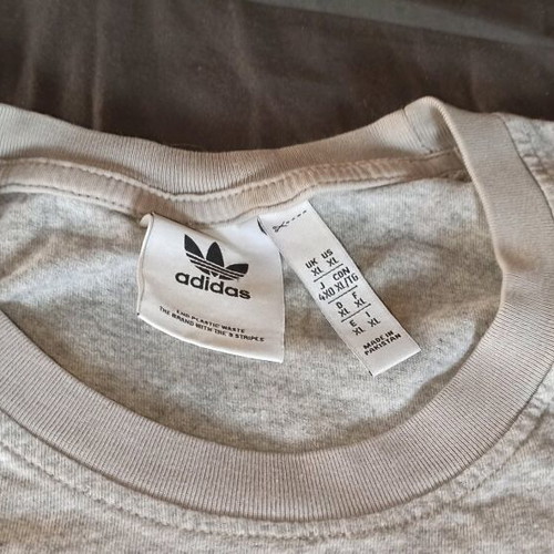 Adidas men's T-shirt XL used, gray in good condition