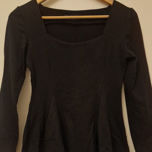 Blouse with sleeve like new, black, size small-medium
