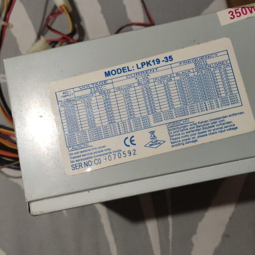 Linkworld LPK19-35 computer power supply 500W used