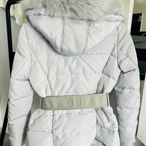 Guess Belted Down Jacket light grey like new, size S