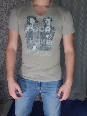 T-shirt Reign μεταχειρισμένο, μέγεθος M, καφέ