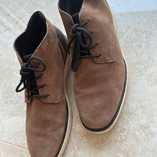 Massimo Dutti men's suede shoes size 41, like new, brown