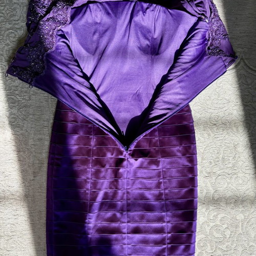 Italian dress new, handmade, XS, purple