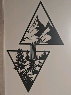 3D printed διακοσμητικό τοίχου με γεωμετρικό τοπίο και φυσική έμπνευση καινούργιο