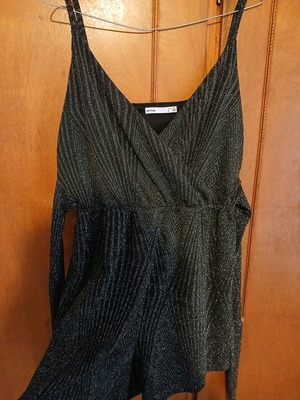 Lefties dress black and silver, size L, like new