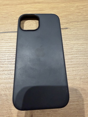 Silicon case for iPhone 15, dark grey