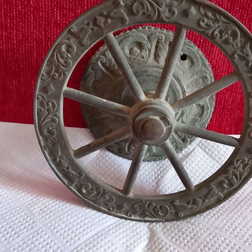 Antique brass door knob 1780-1830 used, rare and collectible