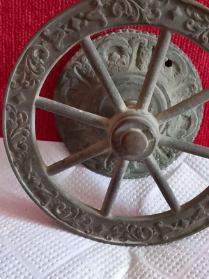 Antique brass door knob 1780-1830 used, rare and collectible