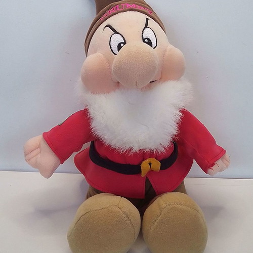 Grumpy plush Disney Store used