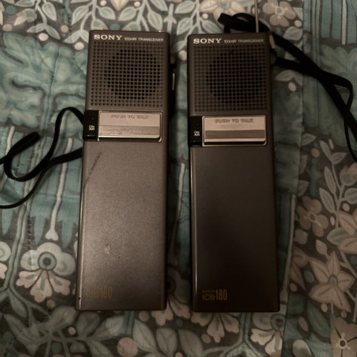 Sony ICB-180 walkie-talkie vintage used, not working