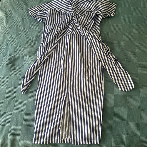 Adda lightweight striped dress like new, size M, white and blue