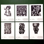 Tassos Alevizos 1995 calendar folder with 6 art cards