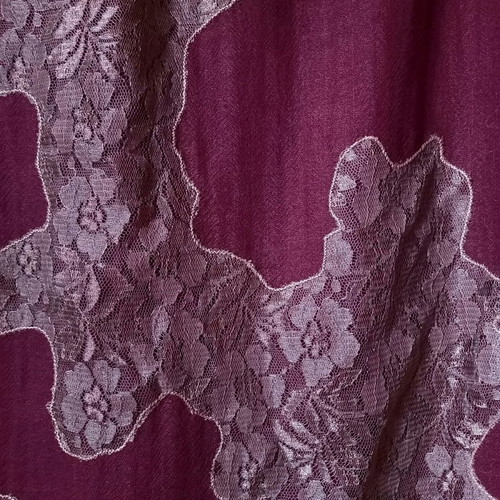 Wool fabric with lace design new, 2.10×1.10 m