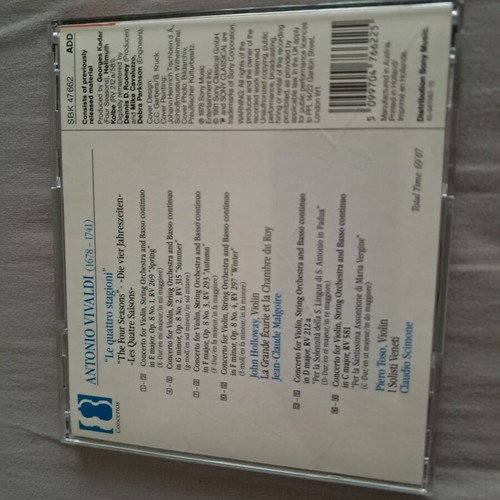 Vivaldi The Four Seasons CD like new, classical