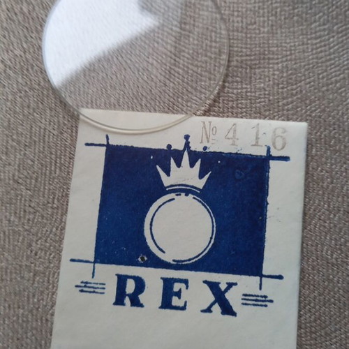 REX watch glass new, diameter 4.16