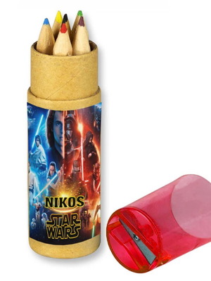 Star Wars colored pencils new, set of 10 with name