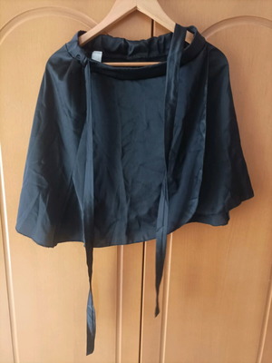 Women's skirt used black shiny size S