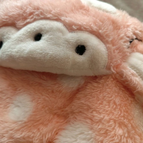 Fleece pajamas pink with bunny design like new, small