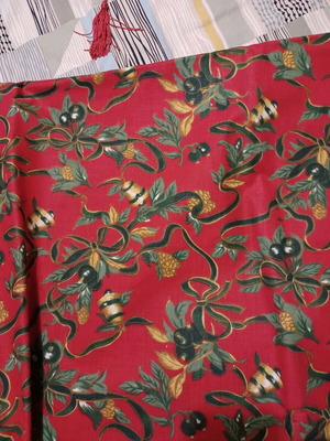 Christmas round tablecloth new, diameter 175cm