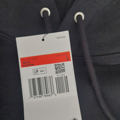 Jordan Flight hoodie new, black, size L