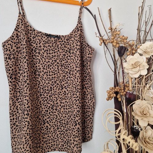 Vero Moda animal print camisole top, Small, new