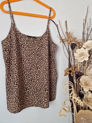 Vero Moda animal print camisole top, Small, new