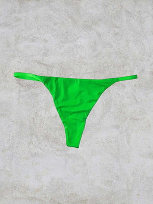 Luna light green string underwear, new, Medium Large and XLarge