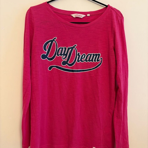 Admiral long-sleeve fuchsia shirt used, 100% cotton, size M