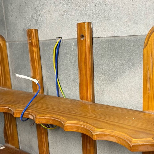 Wooden wall shelf like new for decorations and spices