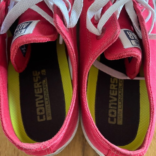 Converse All Star athletic shoes used, red, size 39
