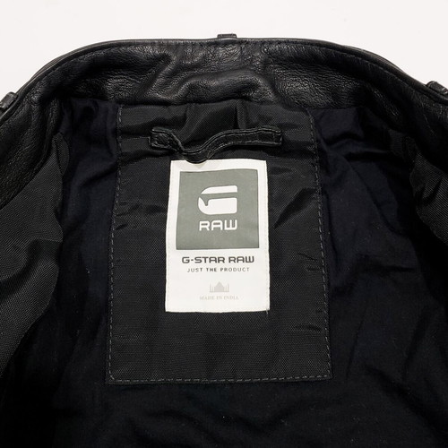G-Star Raw Chopper Leather Jacket like new, size S, black