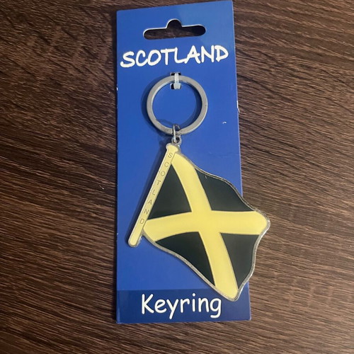 Keyring Scotland flag new, blue