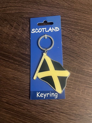 Keyring Scotland flag new, blue