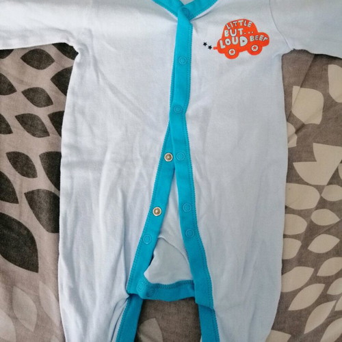 Baby rompers 0-3 months like new, pack next, george