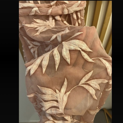 Zara dress kaftan large pink semi-transparent like new