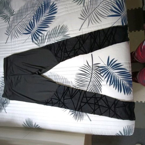 Shein black leggings set like new with blouse and shorts