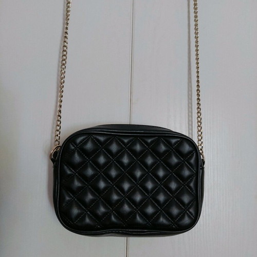 Quilted black H&M crossbody bag like new with chain
