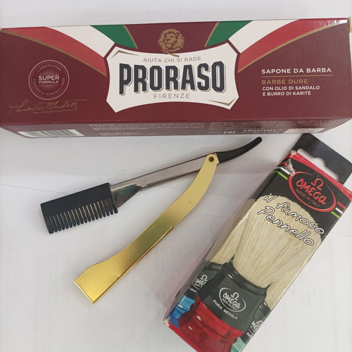 Proraso σετ με πινέλο και ξυραφί καινούργιο