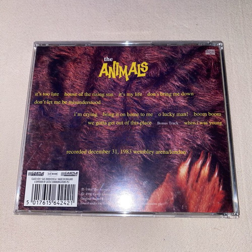 The Animals Greatest Hits Live! CD like new