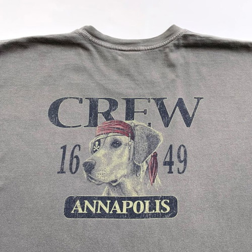 Men's Annapolis 1649 Crew T-Shirt used, gray, size XL/XXL