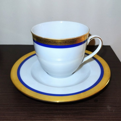 Winterling Porzellan Bavaria Germany serving set for 5, like new, gold leaf
